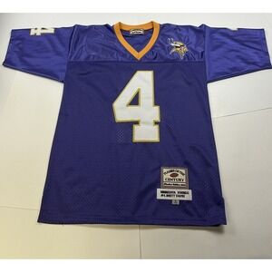 JEFF HAMILTON Brett Favre Minnesota‎ Viking #4 NFL Stitch Medium Jersey VTG 2004